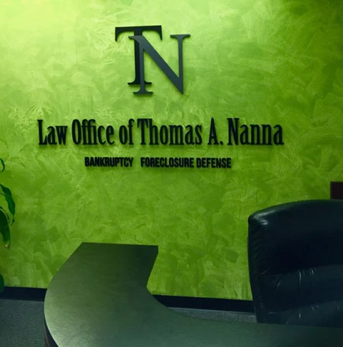 TN Law Office - Custom Indoor Sign with 1/2 PVC Dimensional Letters Painted to Logo Specifications