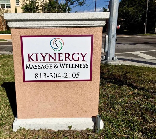 Custom Monument Sign with Double-Sided Hard Coated Foam Sign with Aluminum Panel - South Tampa, FL