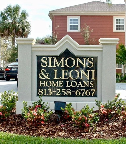 Custom Single-Sided Monument Sign in South Tampa