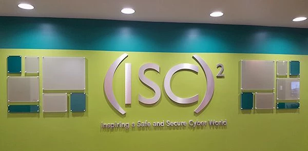 Custom Interior Dimensional Lettering with Acrylic Signage for ISC2