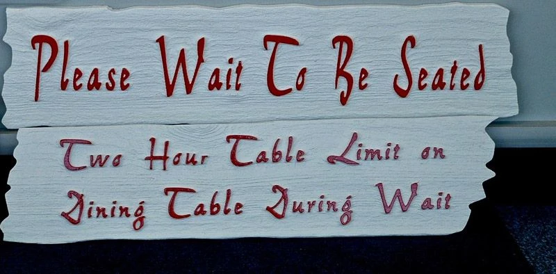Custom Engraved Restaurant Sign with Drift Wood
